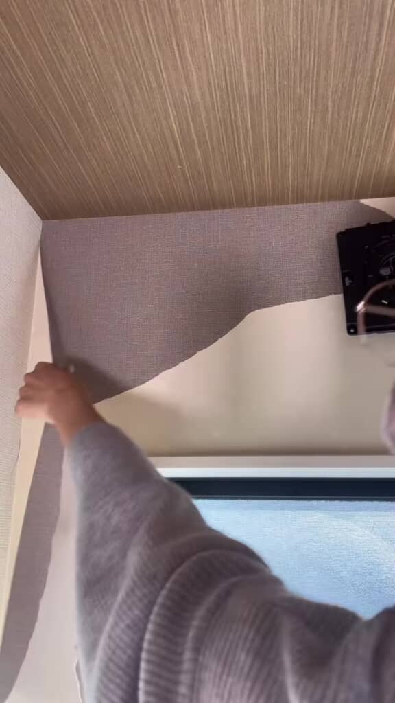 トイレDIY・壁紙をはがすところ