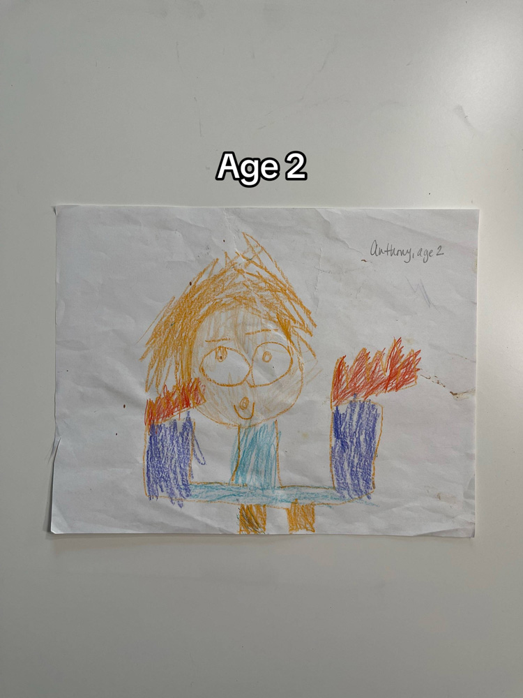 【2歳時の作品】アンソニーさんの作品