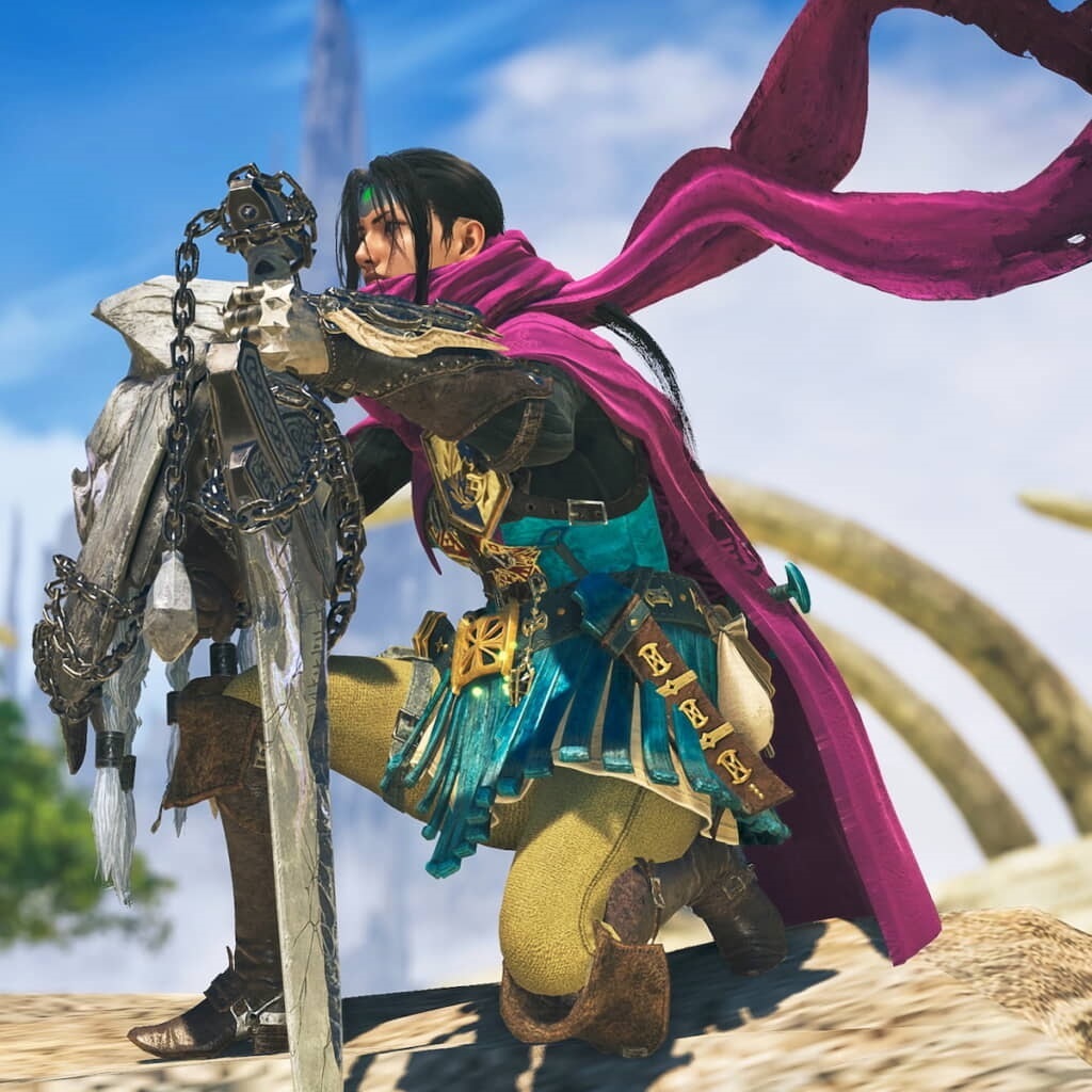 なびく勇者のマントをマフラーで再現　※画像はまさパン（@masapipi1202）さんのXから