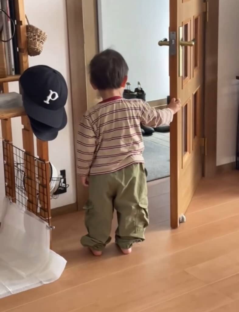 息子とおばあちゃんの再会