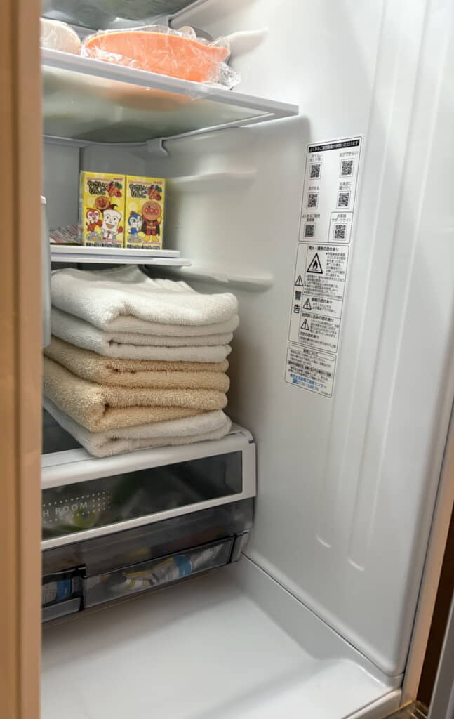 冷蔵庫……！