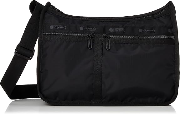 【超美品】レスポートサック　ボストンバッグ　ショルダー　シンプル　大容量　黒 DELUXE XL WEEKENDERリサイクルドブラックJP（ボストンバッグ