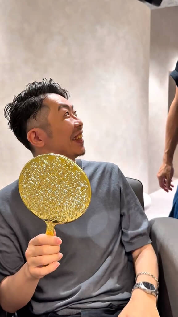 自分の姿にびっくり！