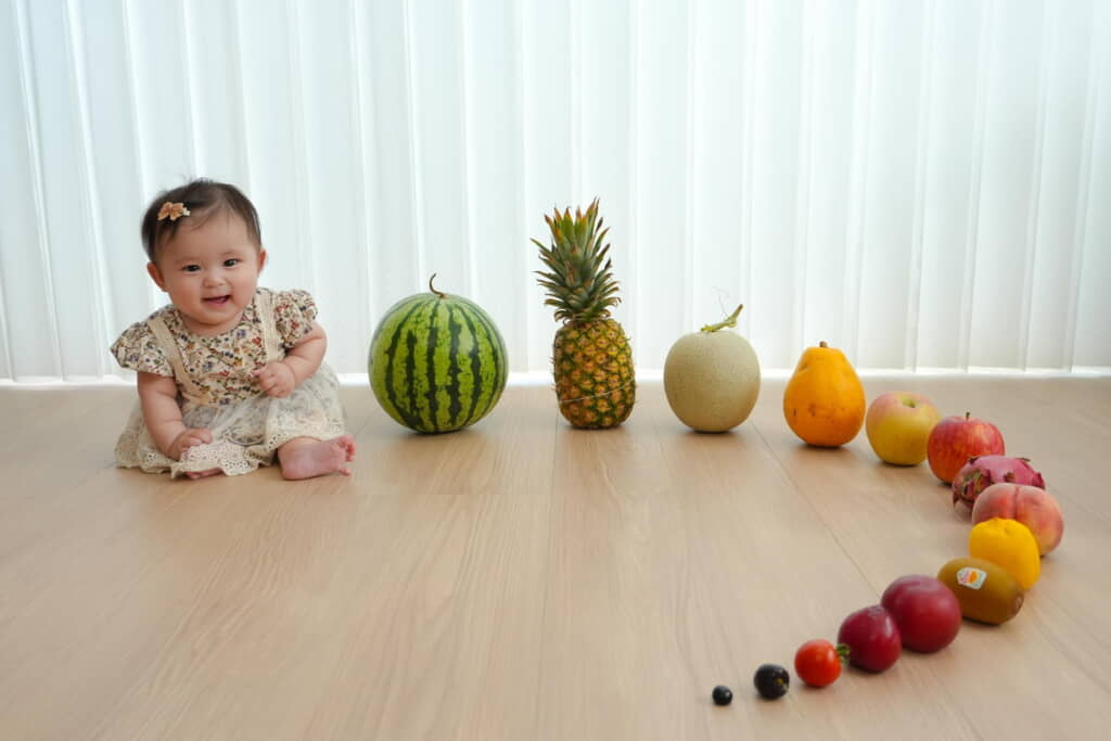 ハーフバースデーならではの構図ですね