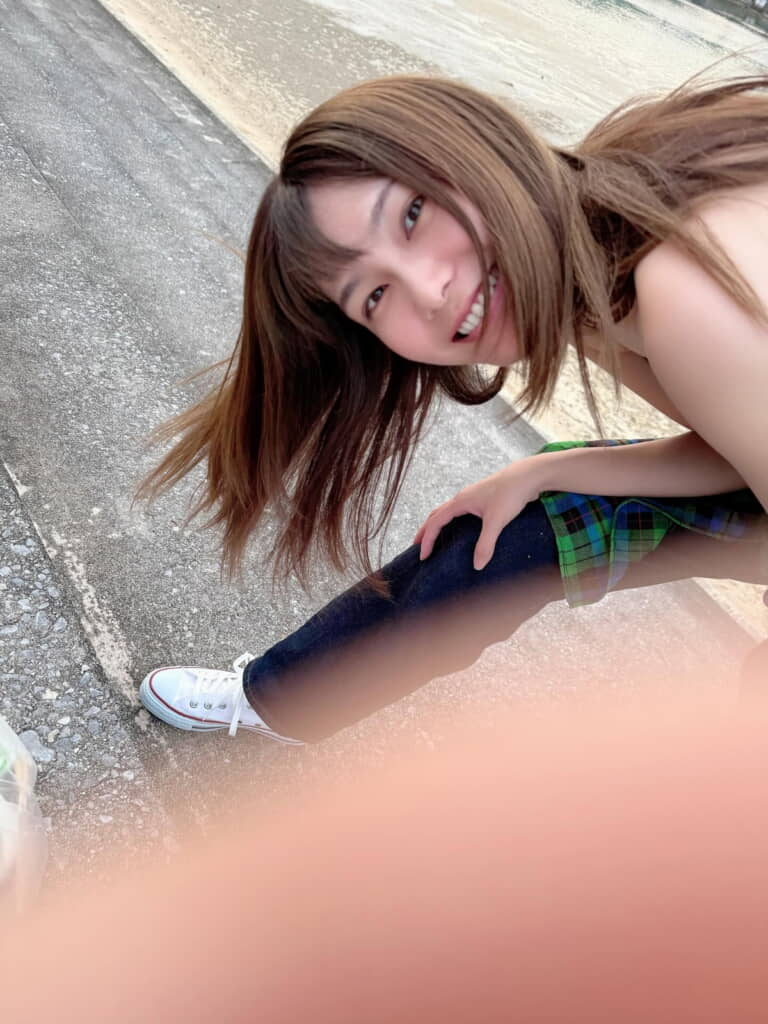 突然なのにこの最高の笑顔