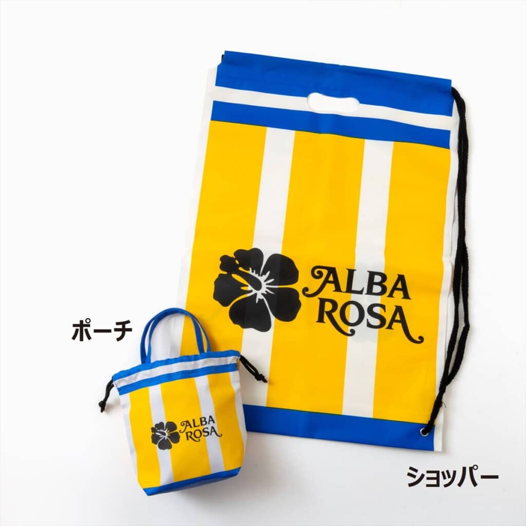 ALBA ROSA ショッパーみたいな巾着ポーチ BOOK