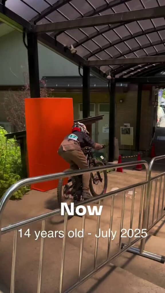 MTBを怖がるどころか熱中するようになった14歳息子