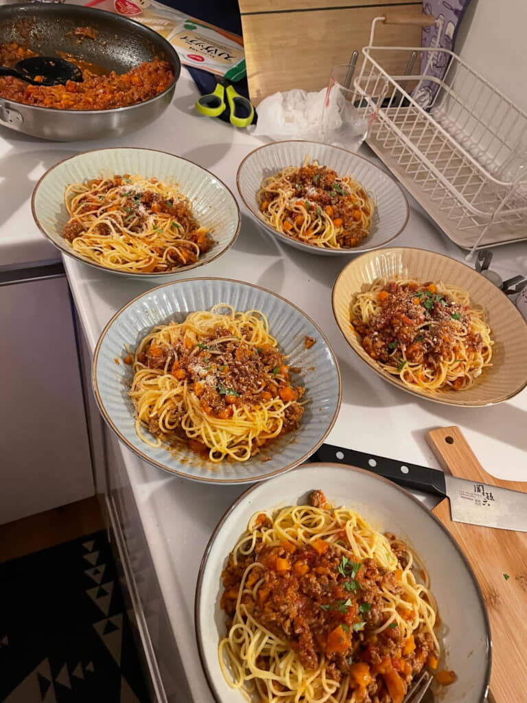 ミートソーススパゲティ！