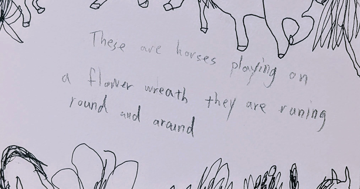 息子が黒ペンで描いていたのは……　「天才だ！」8歳作とは思えない絵に「Tシャツのデザインでも良い」（1/3） | 絵画 ねとらぼ