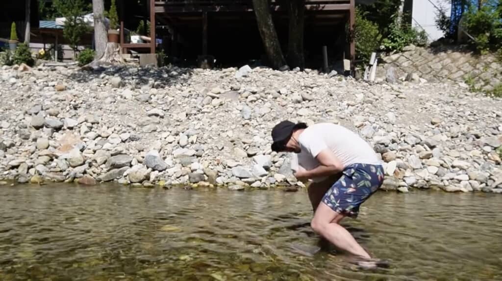 魚を捕まえた!?