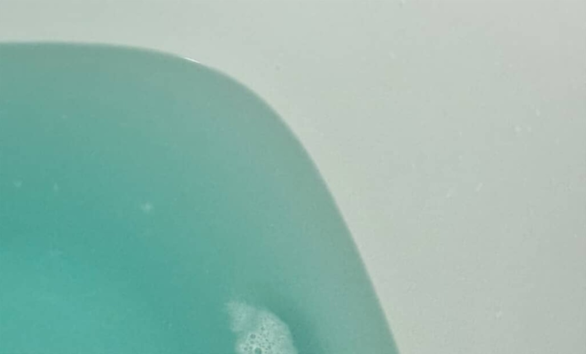 のんびり入浴中、ふと水面を見ると……えっ!?　“この夏1番小さな奇跡”に仰天「うちの犬にそっくり」（1/3） | 犬 ねとらぼ