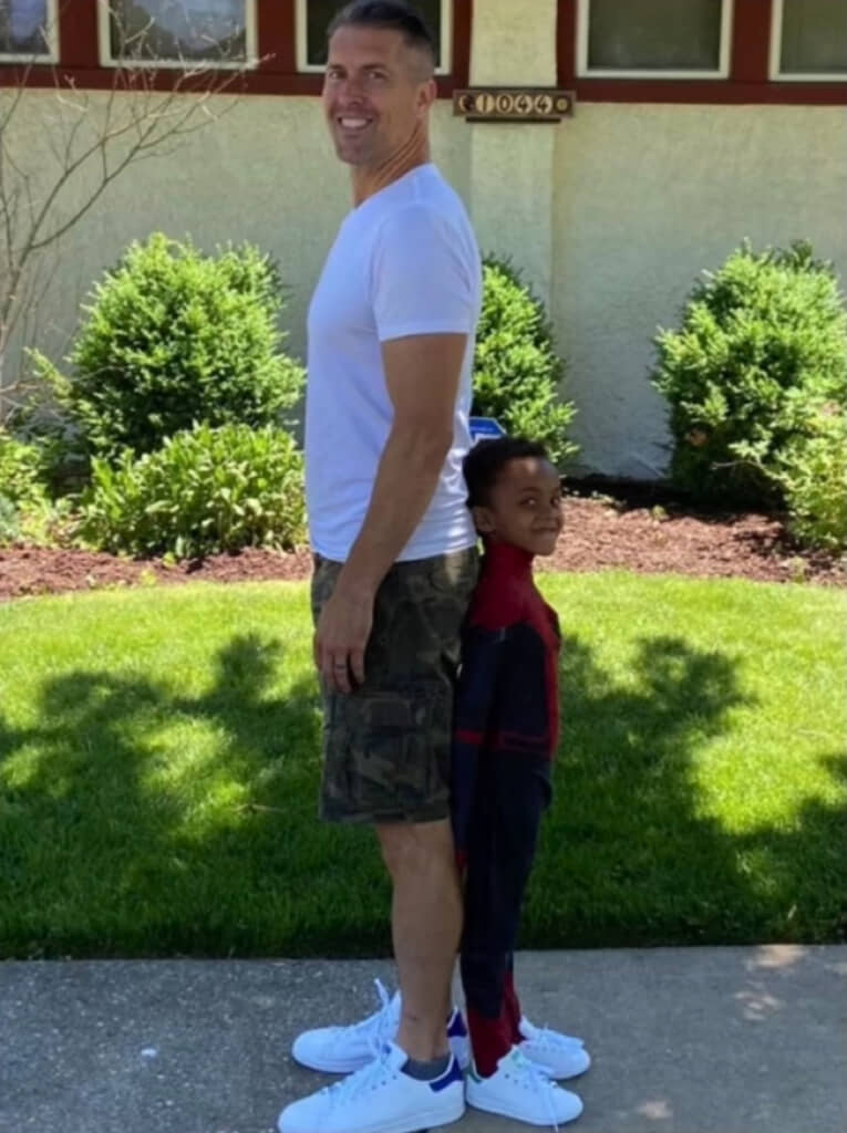 マイケルさんと息子のクルス君