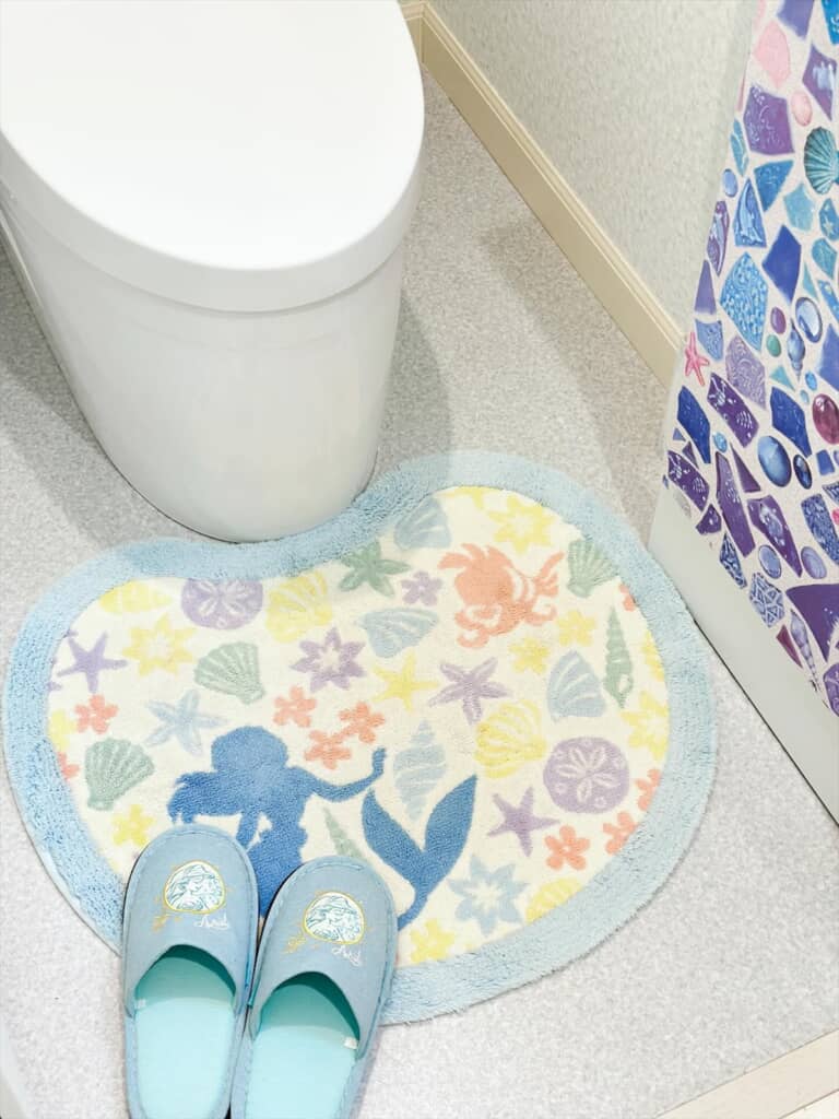 “リトル・マーメイドな空間”にアレンジしたトイレ