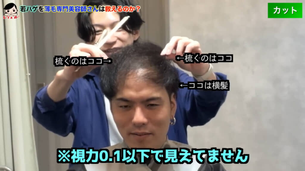 “前髪”のすく場所