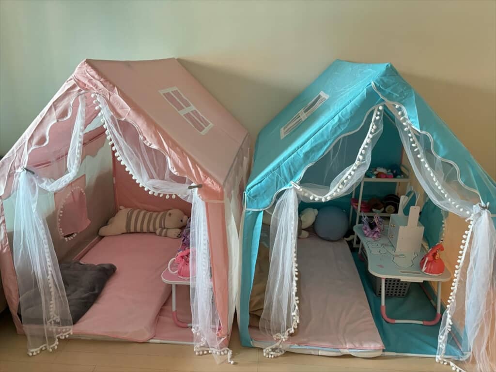 ママが娘たちのために作ったキッズテント