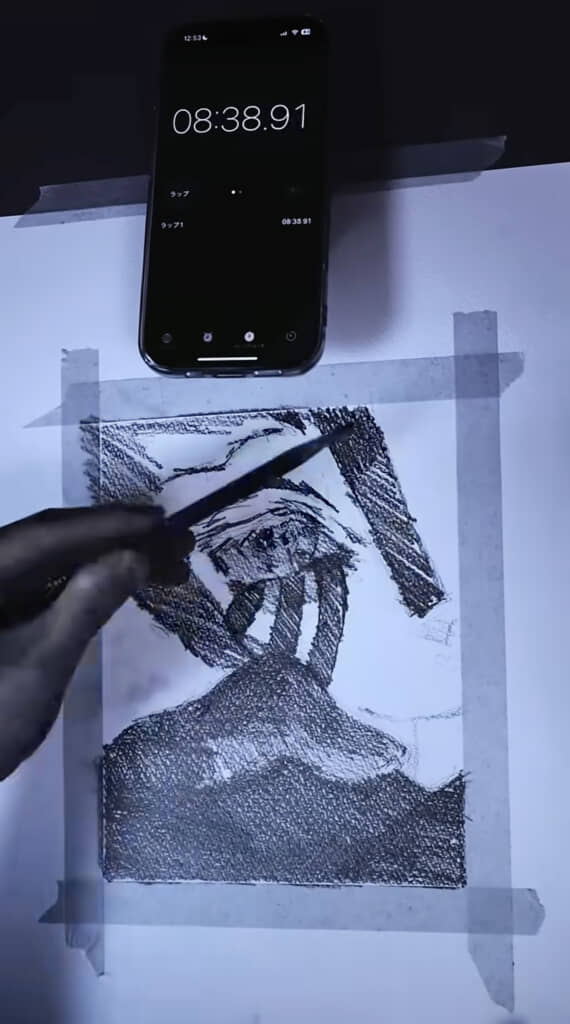 濃い場所を塗りつぶしていきます