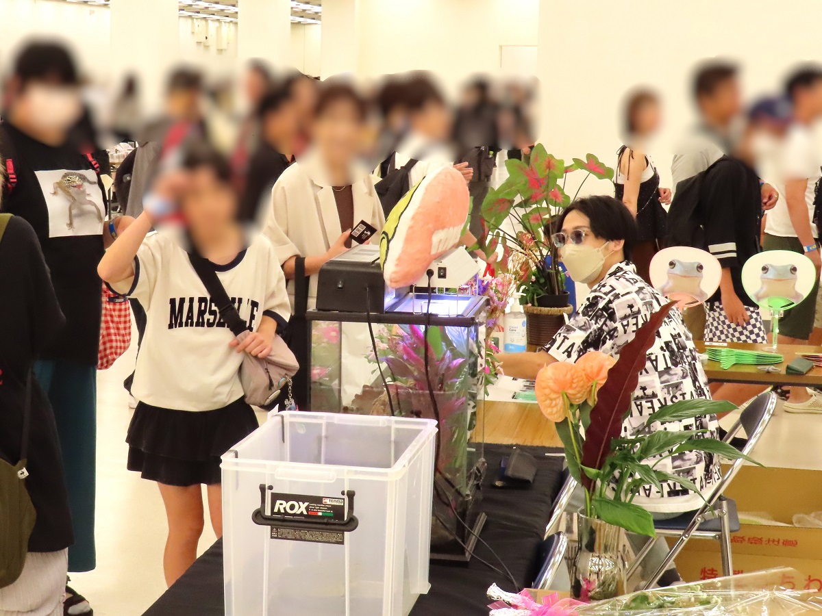 クリエイターとの交流を楽しむファン