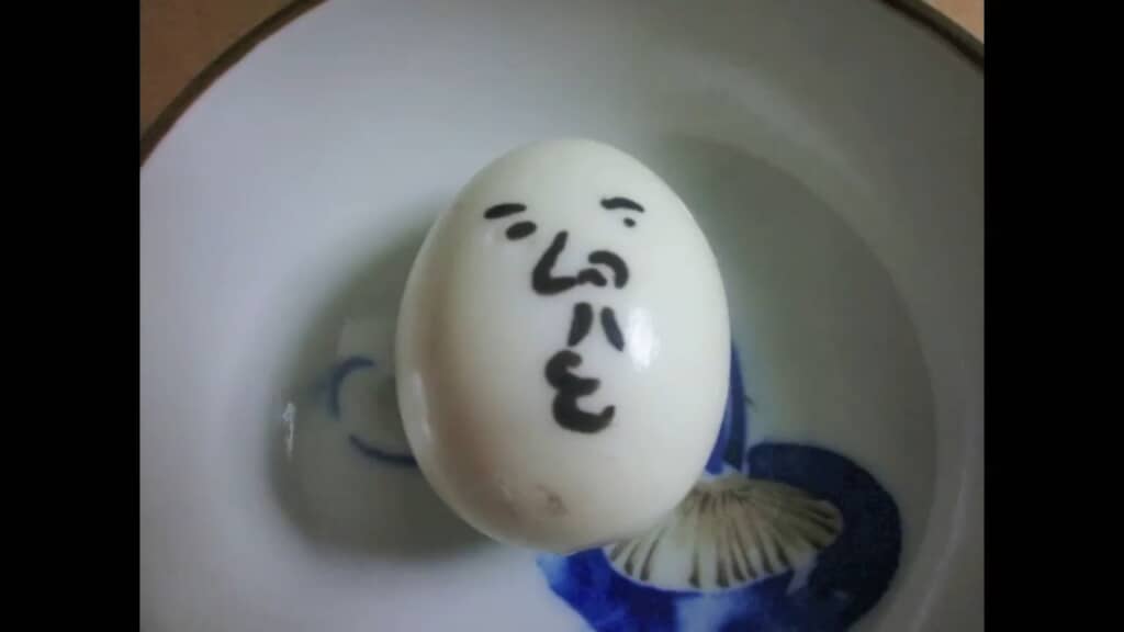 とぼけたおっちゃんの顔を描いて実験スタート