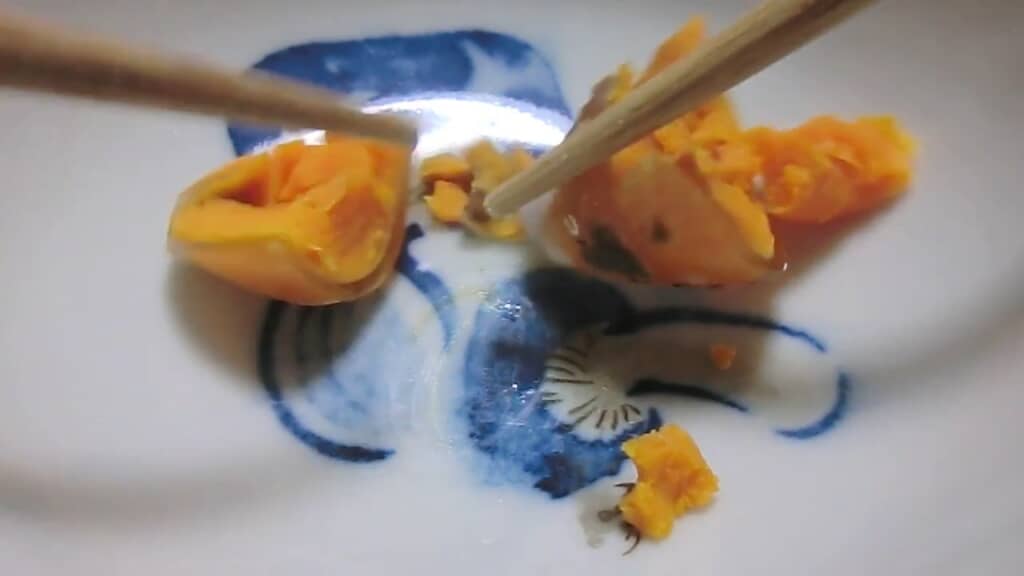 表面をレジンで固めたみたい