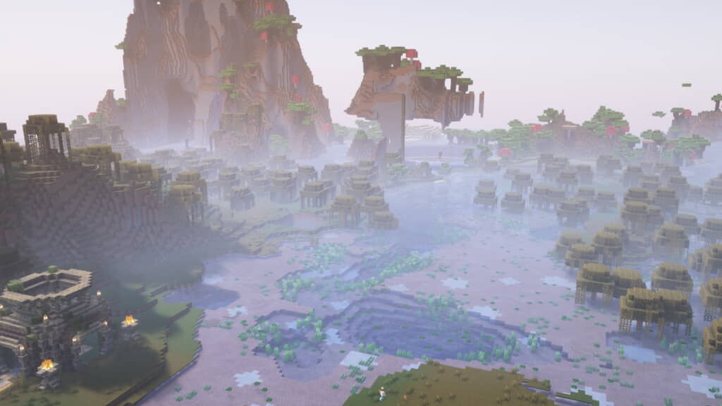 神秘的な深山幽谷に……