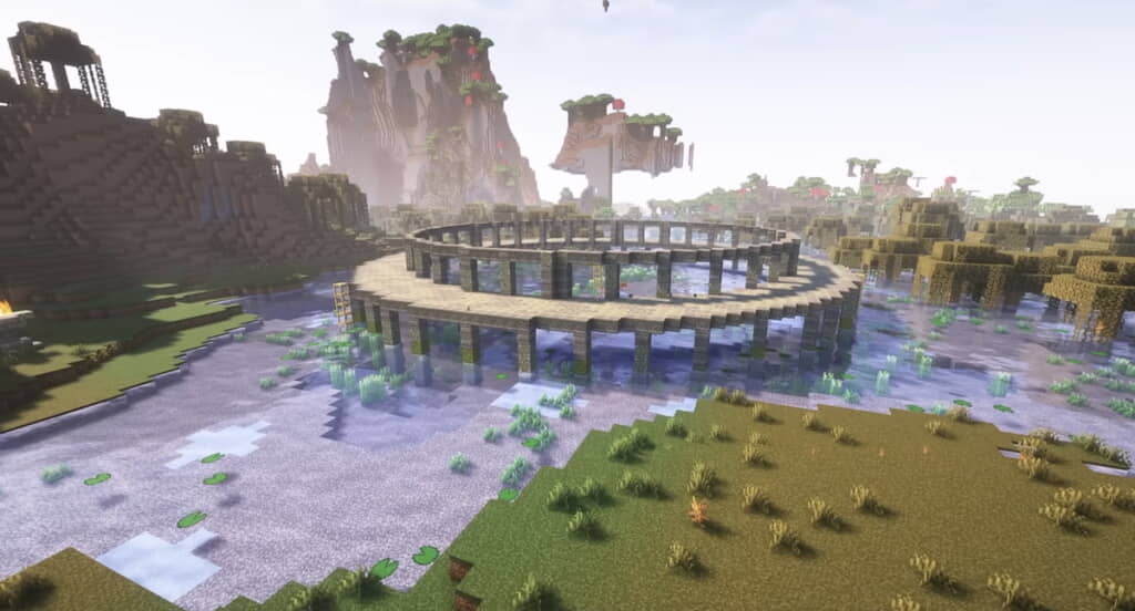 2段の基壇を作成していく