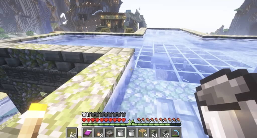 屋上に水を張る