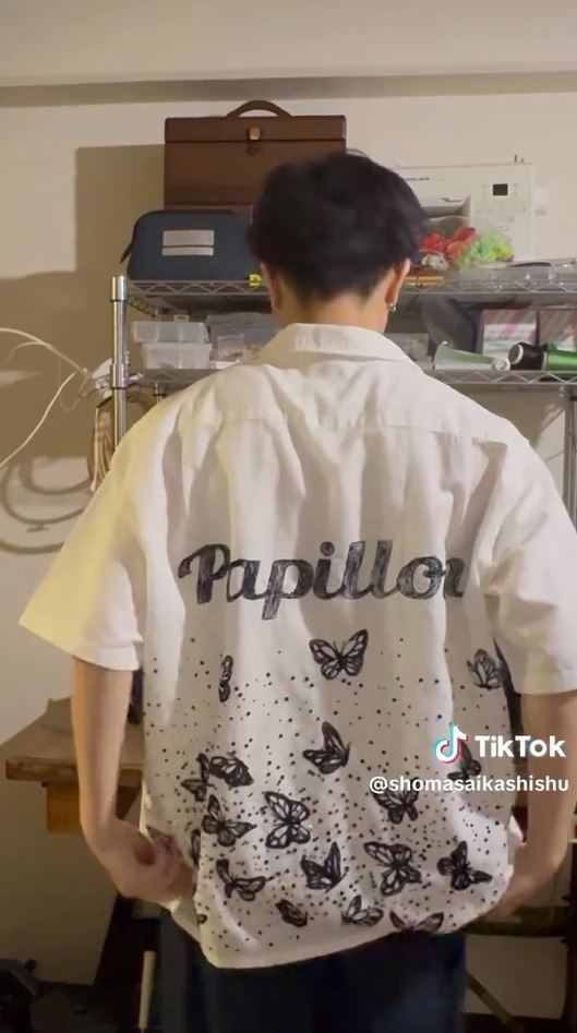 完成したシャツ