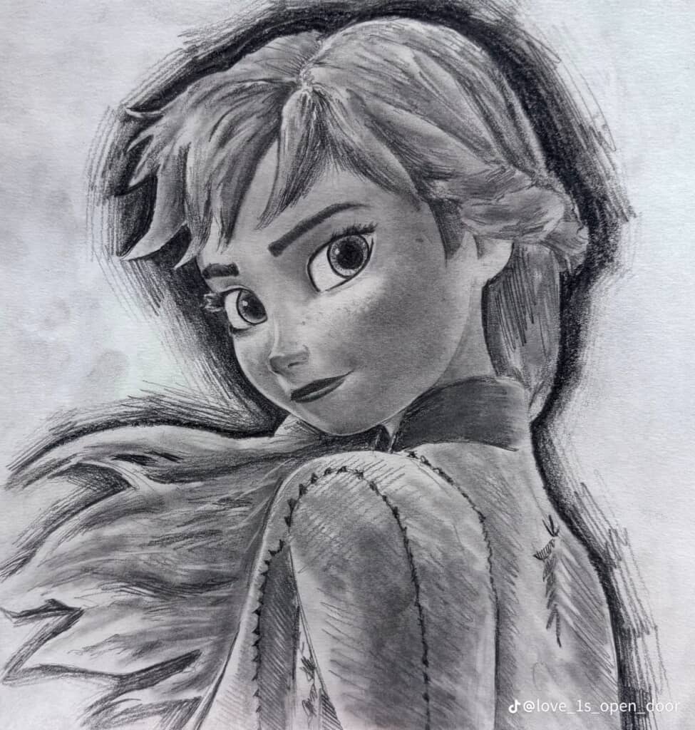 現在のアナのイラスト