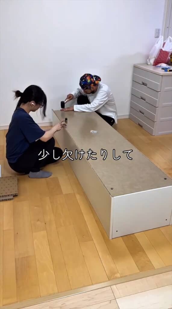 子どもが増えて狭くなった玄関をDIYでリフォーム