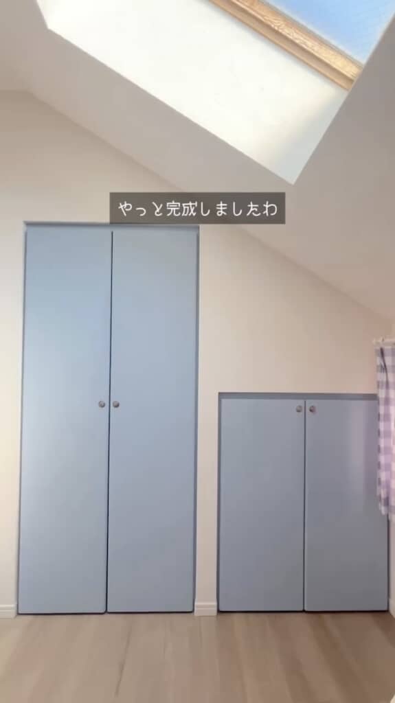 新しいクローゼットの扉が完成！