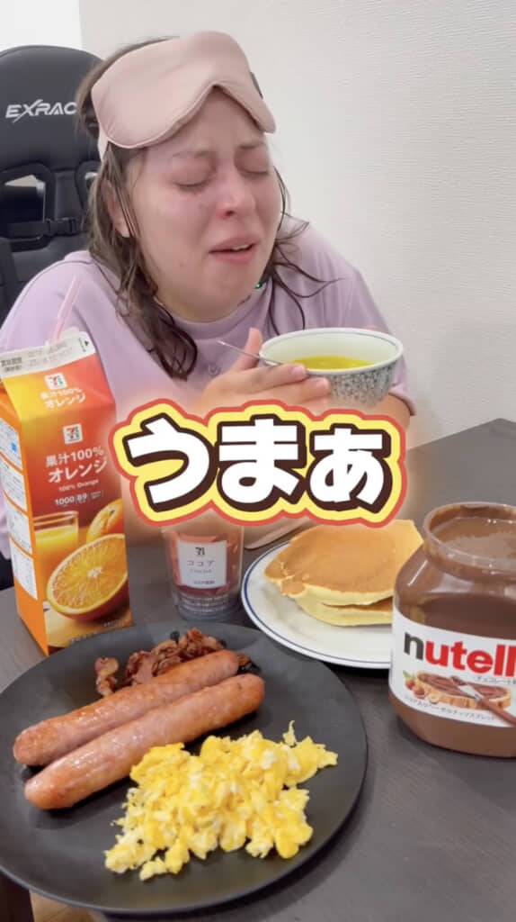 かぼちゃスープを大絶賛