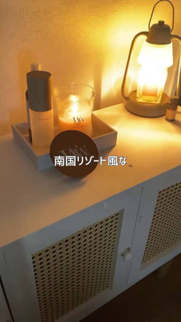 ラタンシートの存在が南国感を出している