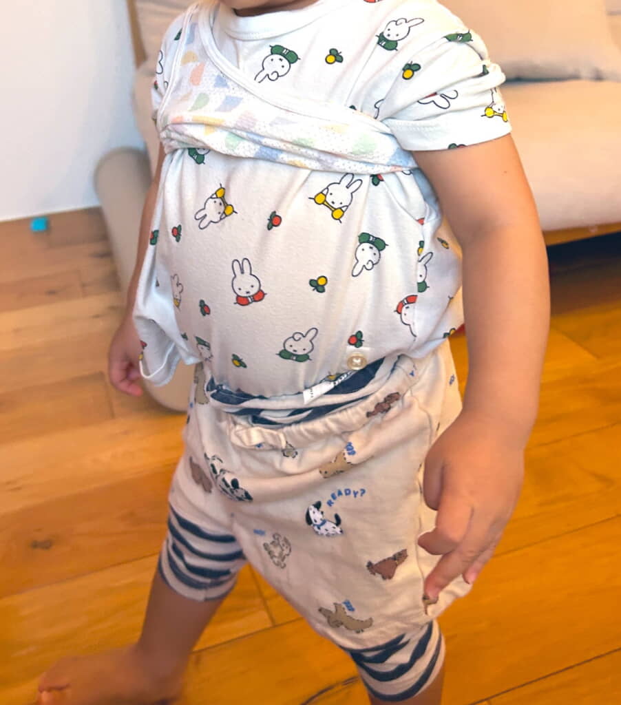 全部柄物のレイヤードスタイル！