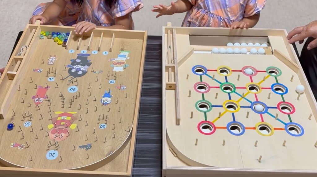 ビー玉やボールが飛び出していく仕組み