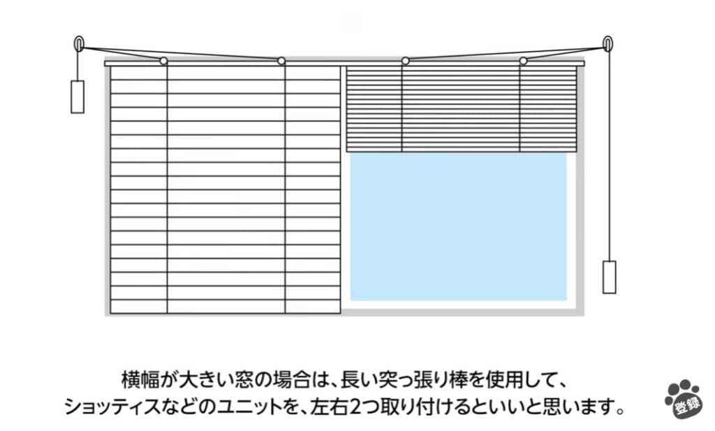 ワイドな窓の場合
