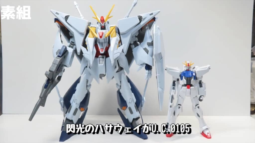 イラストにしか見えない塗装のガンプラ「Ξガンダム」