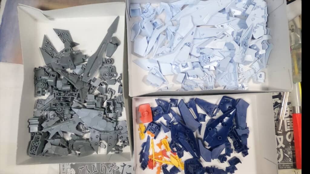 イラストにしか見えない塗装のガンプラ「Ξガンダム」