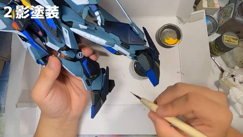 イラストにしか見えない塗装のガンプラ「Ξガンダム」