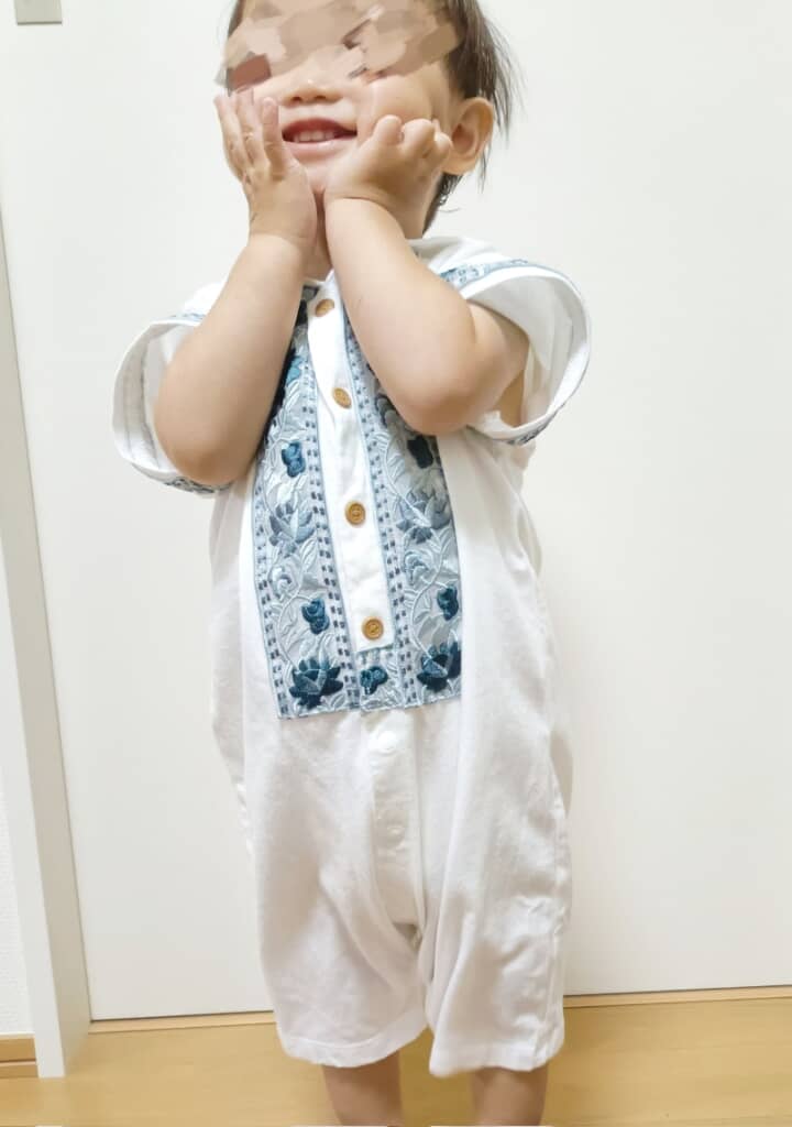 嬉しそうな息子くん