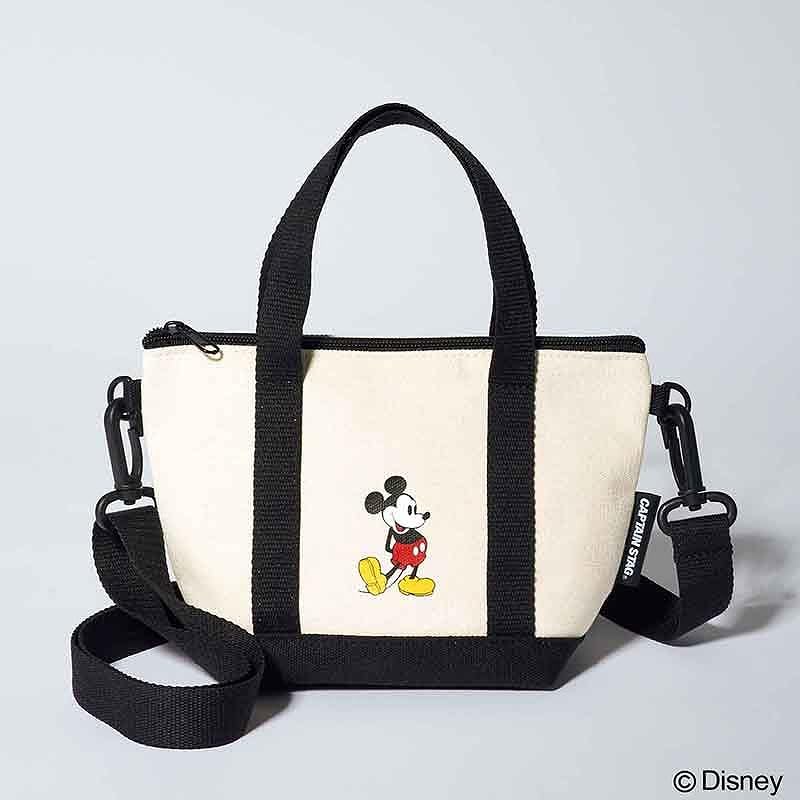 キャプテンスタッグ×ミッキーマウスコラボのトート型ポーチ