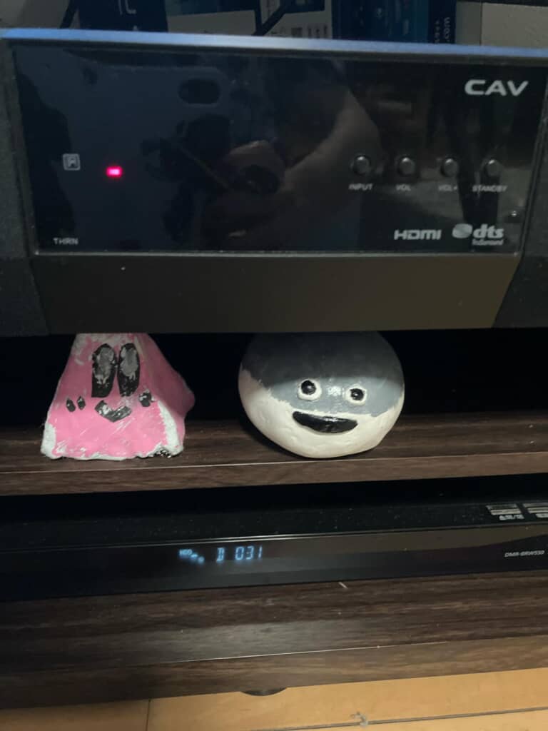 テレビ台に飾ることに！