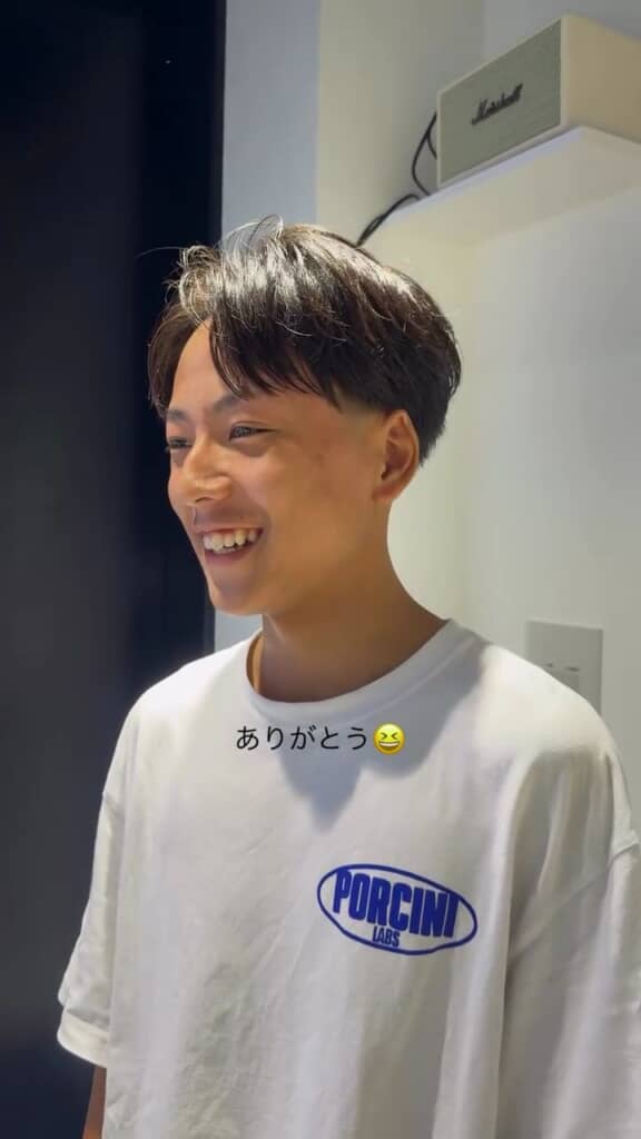 スッキリとしたイケメンに