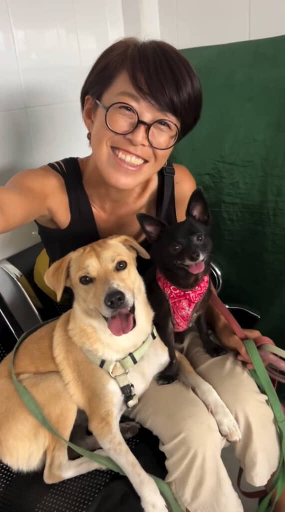 幸せが伝わってくる投稿主さんとワンコたちの笑顔！