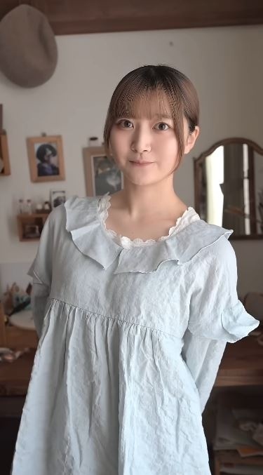 刺しゅうする前のブラウス