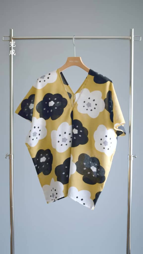 手ぬぐいトップス・完成