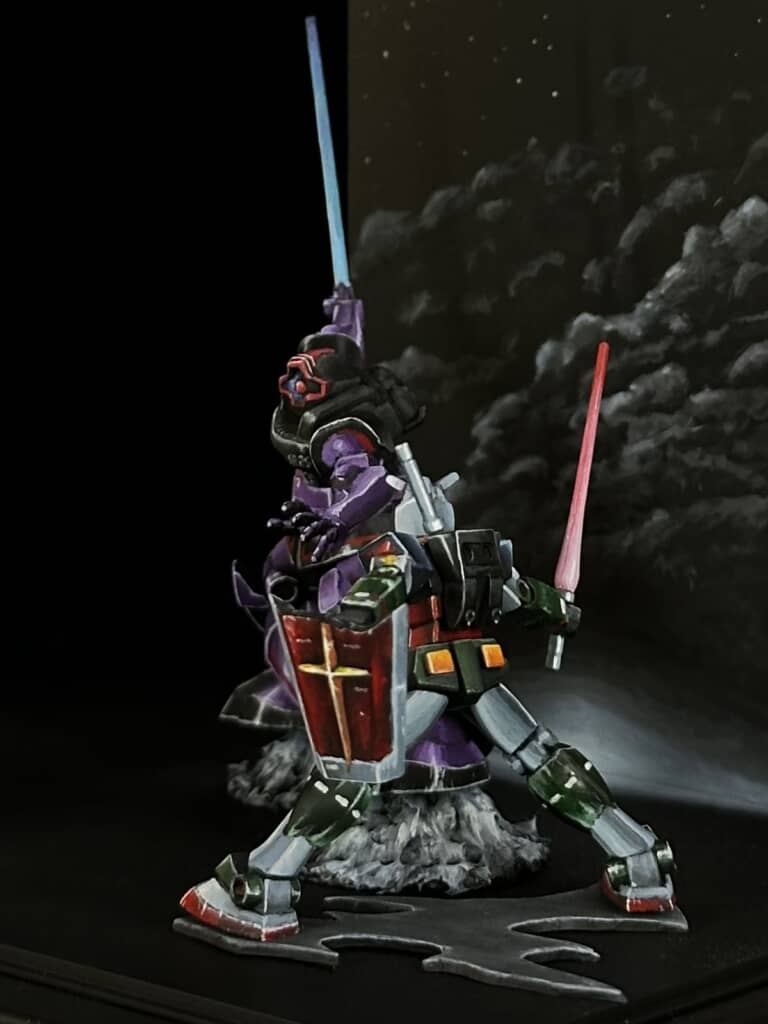 ガンダムの真後ろから撮った写真