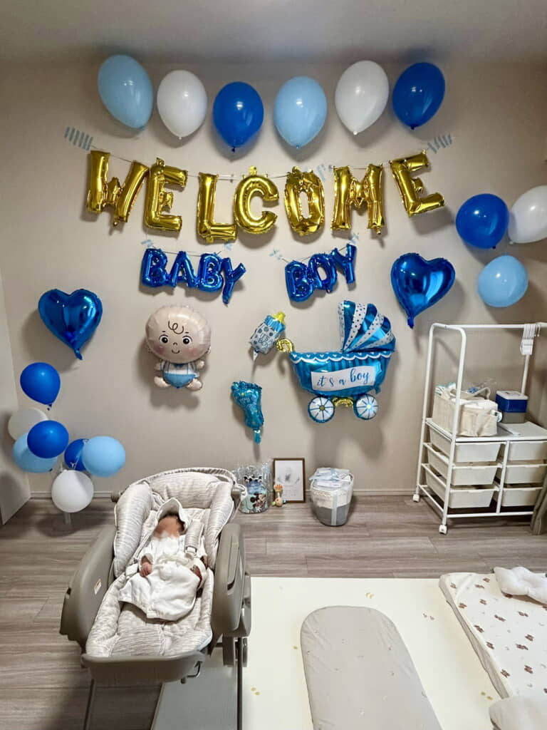 とても華やかなバルーン装飾でいっぱいでした