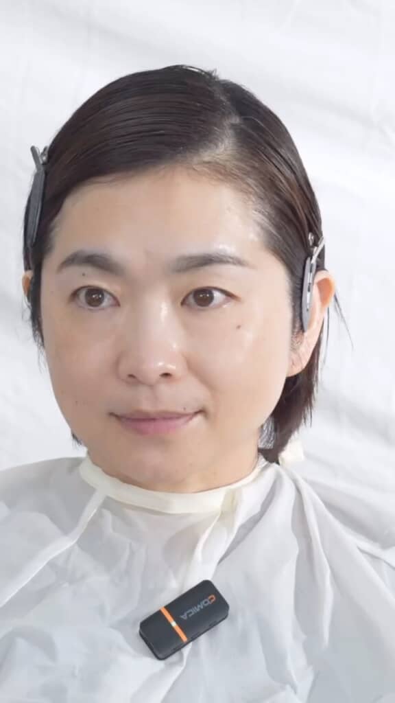 あか抜けた印象に