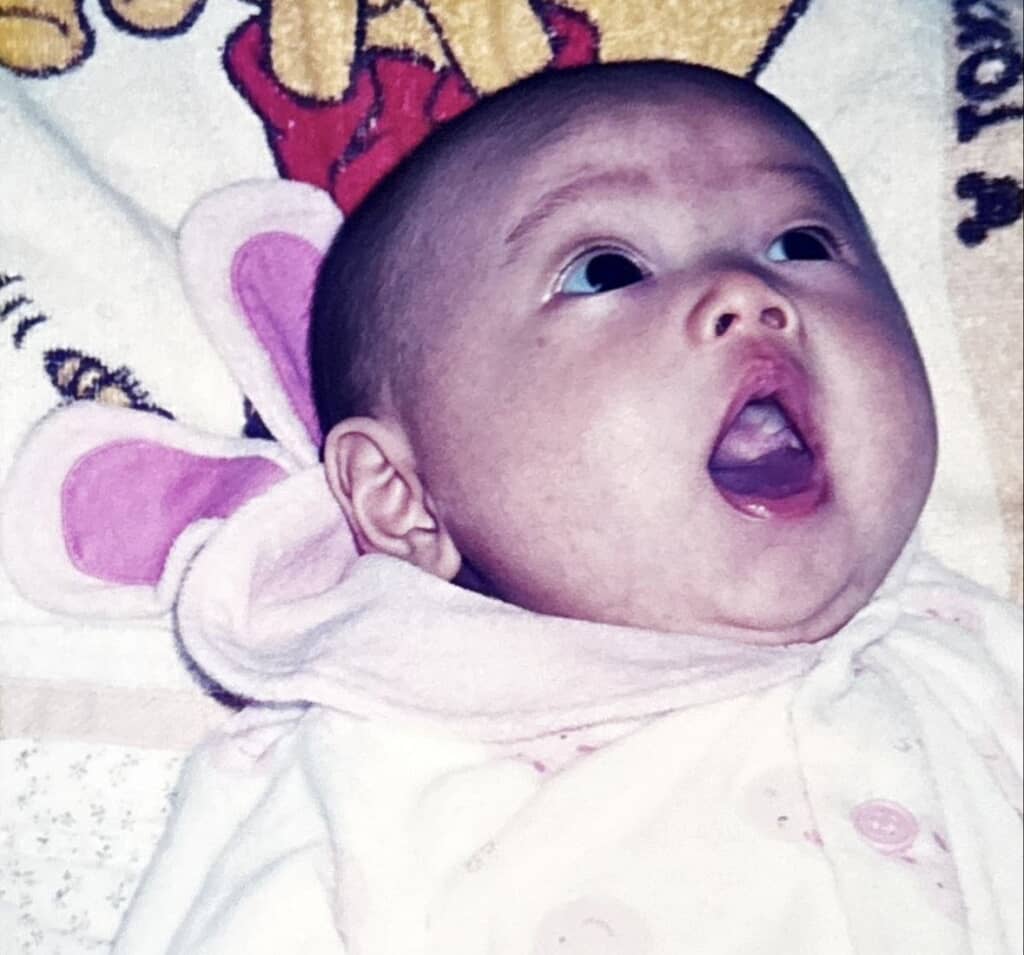 赤ちゃんのころの茶さん