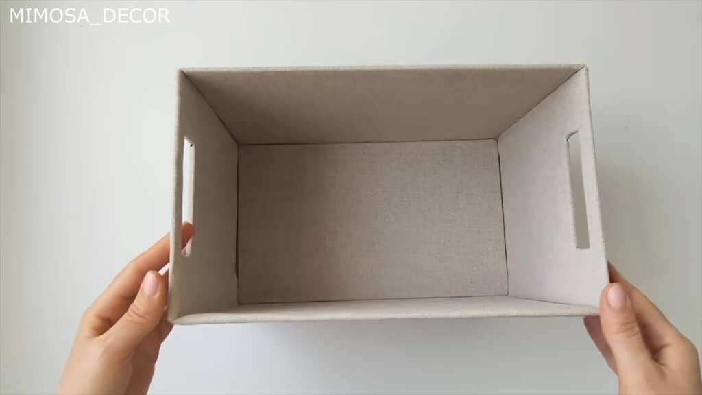 ダンボールでオシャレな収納バスケットを作るDIY